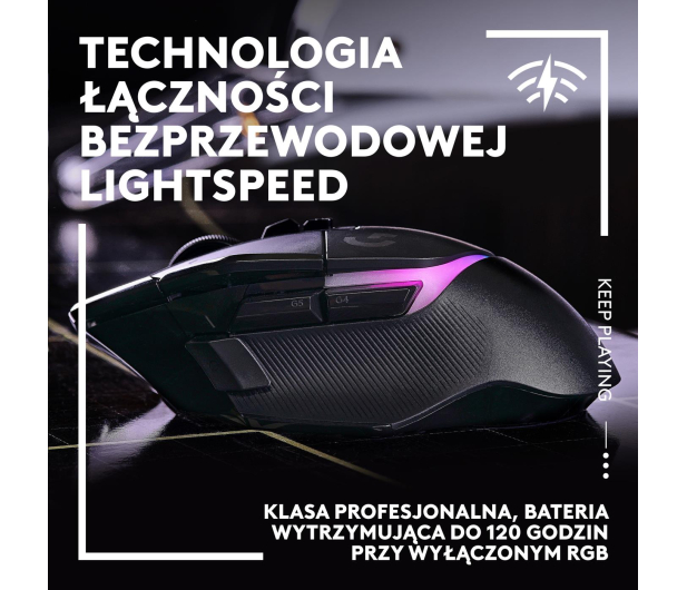 Logitech G502 X PLUS czarna - 1066485 - zdjęcie 8